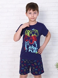 Детская пижама с шортами "Азарт" короткий рукав